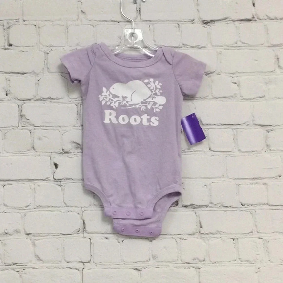 Roots Purple Girls Onesie Snap Bottom 0-3M - Picture 1 of 5